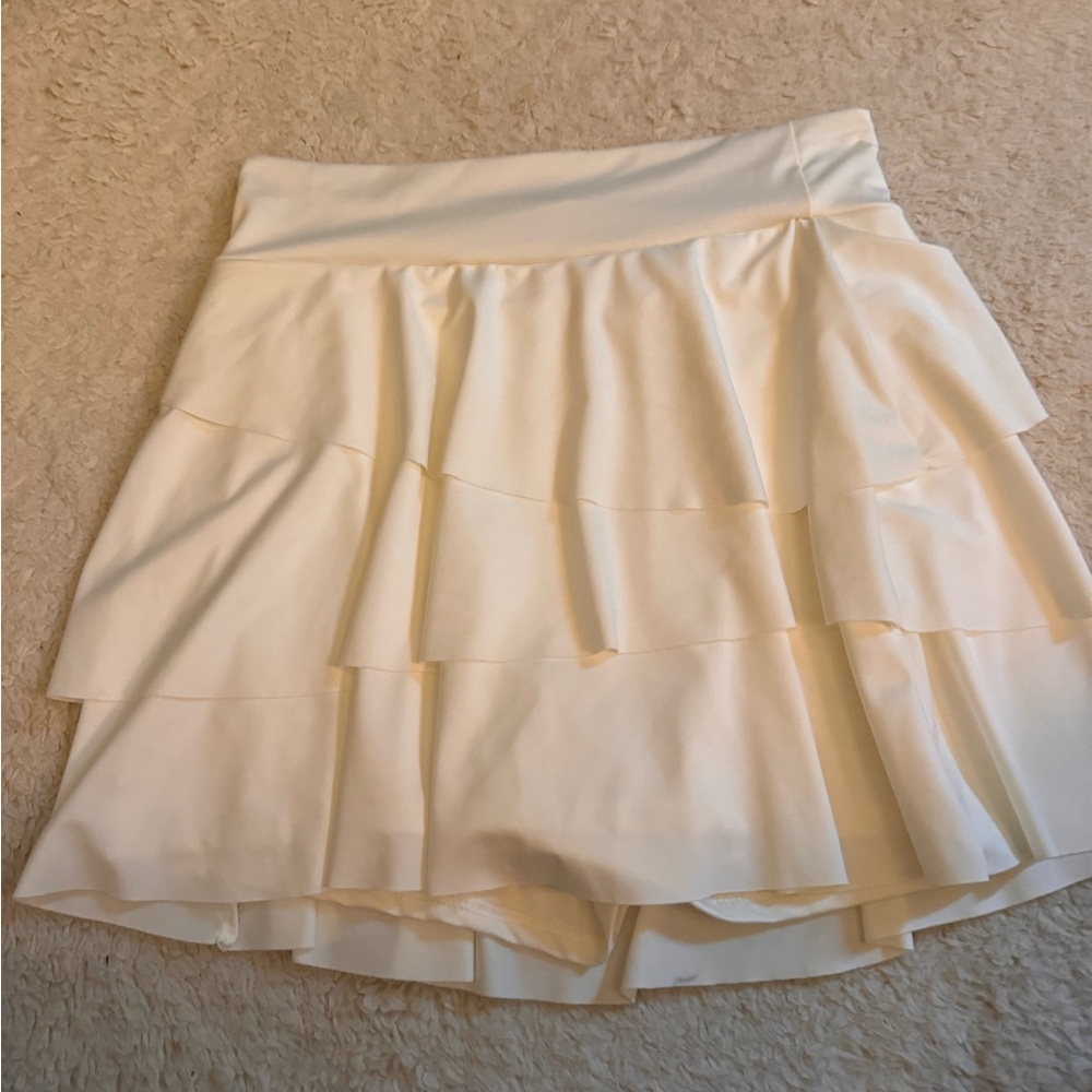 White skirt with built in shorts